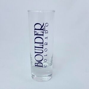Boulder Colorado 2.5oz Shot Glass NWOT